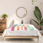 You Got This Rainbow Watercolor Comforter Gallery Image 3