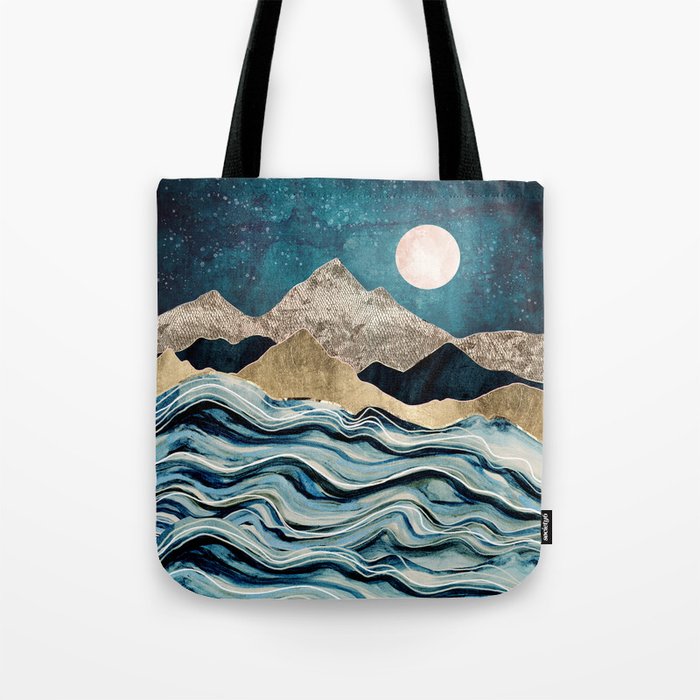 Indigo Sea Tote Bag Gallery Image 1