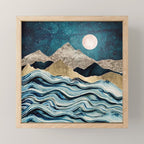 Indigo Sea Mini Art Print Gallery Image 1