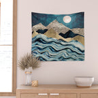 Indigo Sea Wall Tapestry Gallery Image 2