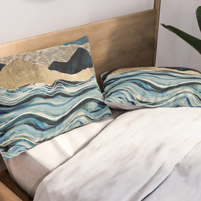 Indigo Sea Pillow Sham Gallery Image 2