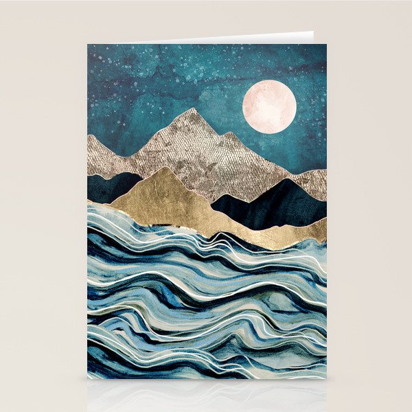 Indigo Sea Stationery Card Gallery Image 2