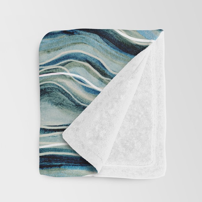 Indigo Sea Throw Blanket Gallery Image 3