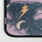 Stormy Night - midnight and lavender  Laptop Sleeve Gallery Image 3