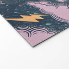 Stormy Night - midnight and lavender  Welcome Mat Gallery Image 2
