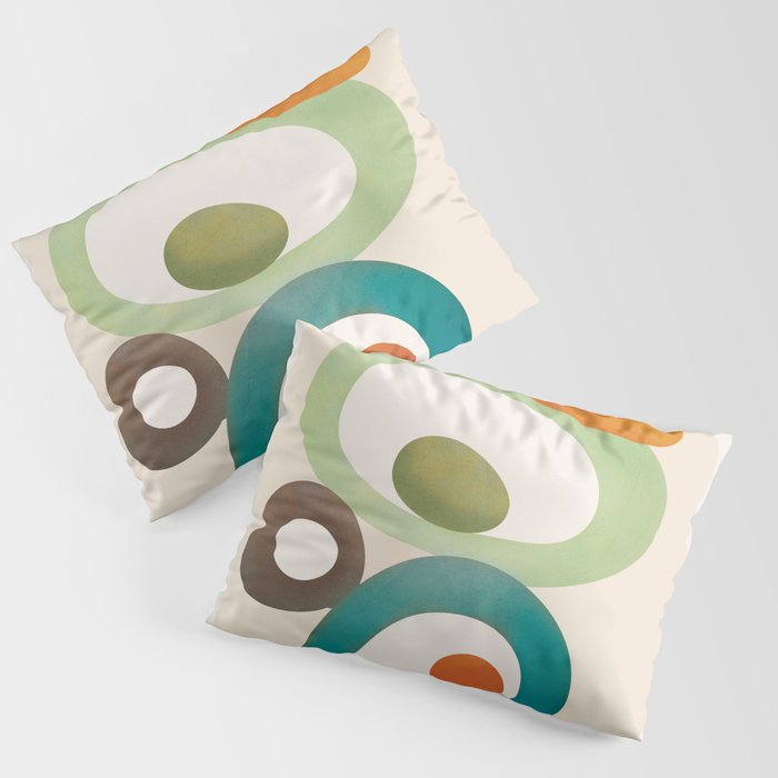 Mid-Century Modern Abstract Art 03 Pillow Sham Gallery Image 1