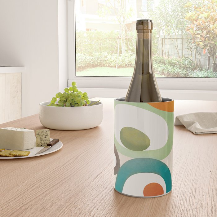 Mid-Century Modern Abstract Art 03 Wine Chiller Gallery Image 4