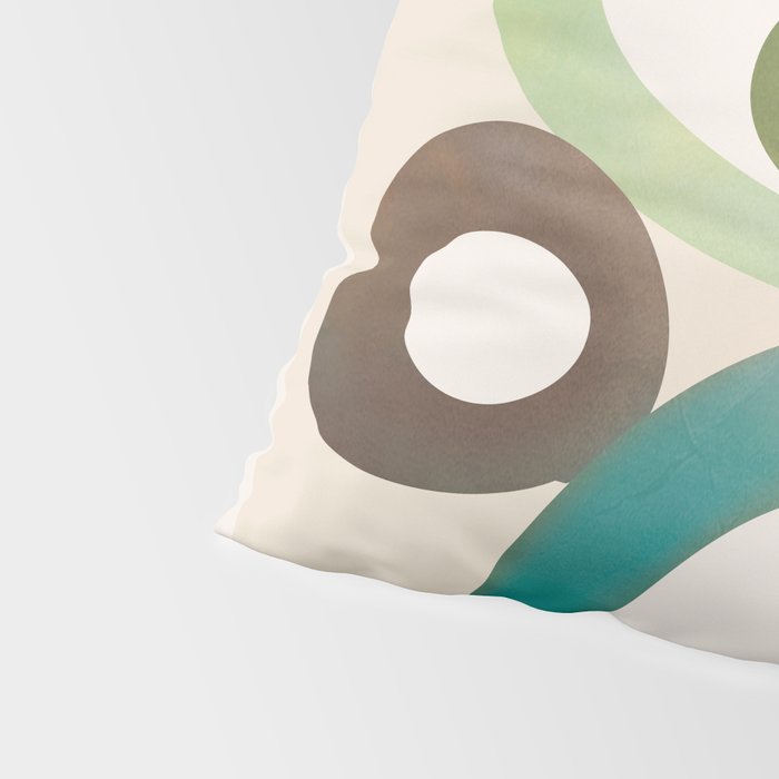 Mid-Century Modern Abstract Art 03 Pillow Sham Gallery Image 4