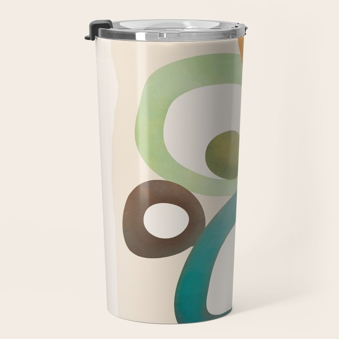 Mid-Century Modern Abstract Art 03 Travel Mug Gallery Image 3