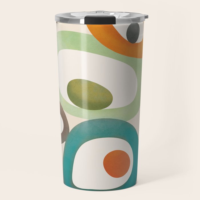 Mid-Century Modern Abstract Art 03 Travel Mug Gallery Image 1