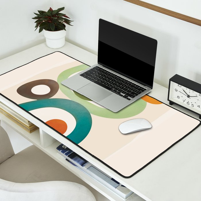 Mid-Century Modern Abstract Art 03 Desk Mat Gallery Image 2