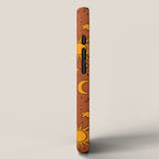 Vintage Sun and Star Print in Rust iPhone Case Gallery Image 2