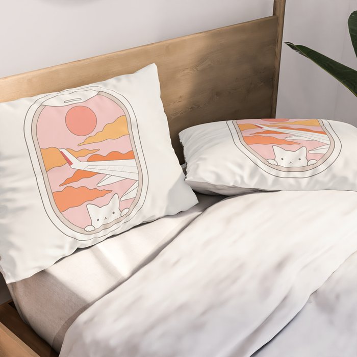 Cat Landscape 173 Pillow Sham Gallery Image 2