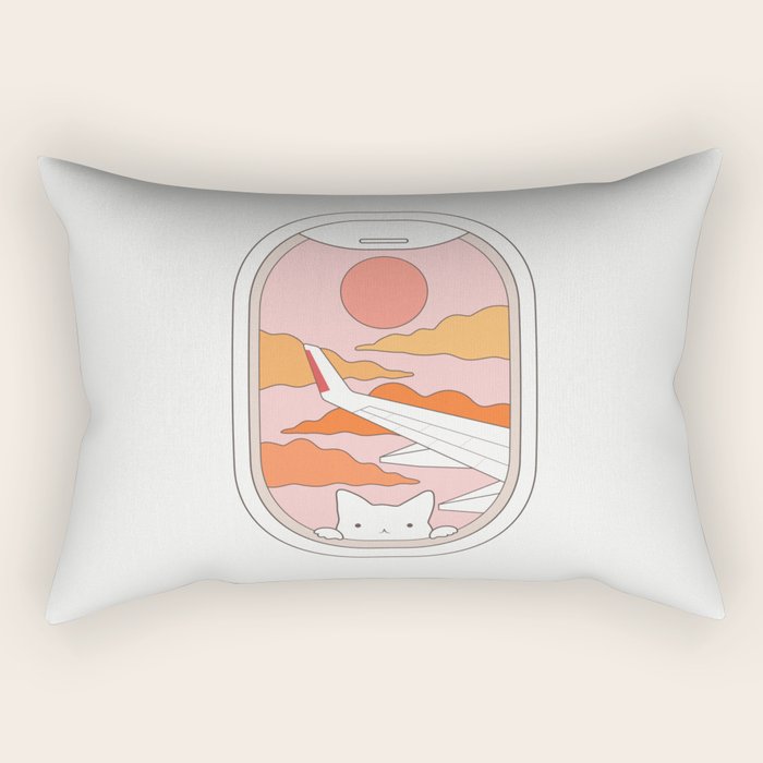 Cat Landscape 173 Rectangular Pillow Gallery Image 2