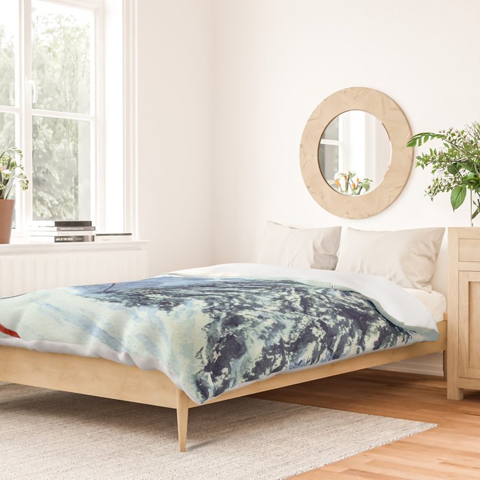 Skiing The Clear Leader Duvet Cover Gallery Image 2