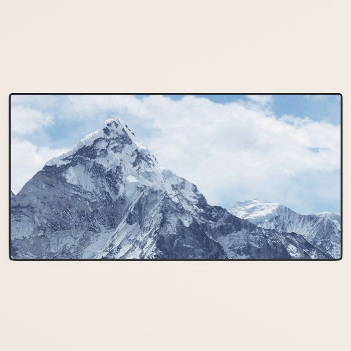 Snowy Mountain Peaks Desk Mat Gallery Image 3