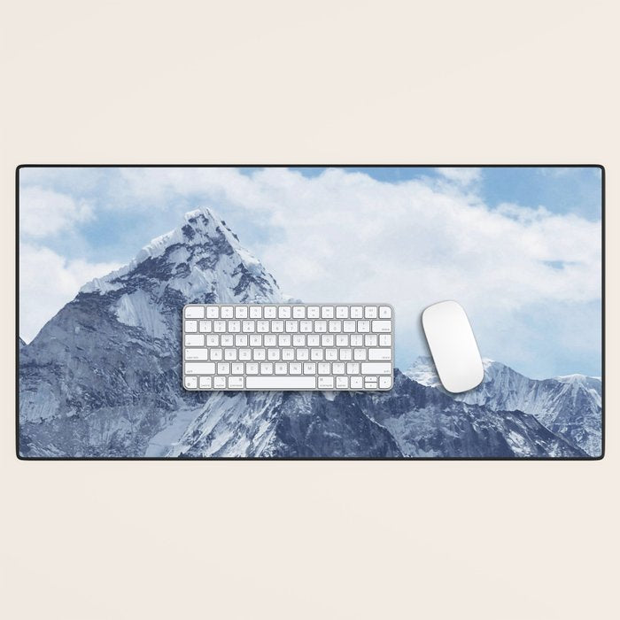 Snowy Mountain Peaks Desk Mat Gallery Image 1