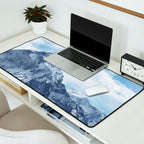 Snowy Mountain Peaks Desk Mat Gallery Image 2