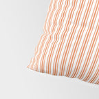 Classic Small Orange Soda French Mattress Ticking Double Stripes Pillow Sham Gallery Image 4