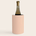 Classic Small Orange Soda French Mattress Ticking Double Stripes Wine Chiller Gallery Image 2