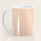 Classic Small Orange Soda French Mattress Ticking Double Stripes Coffee Mug Gallery Image 3