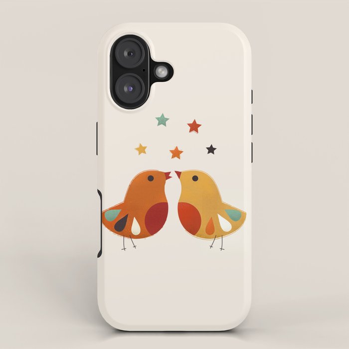 Little Festive Birds iPhone Case Gallery Image 1