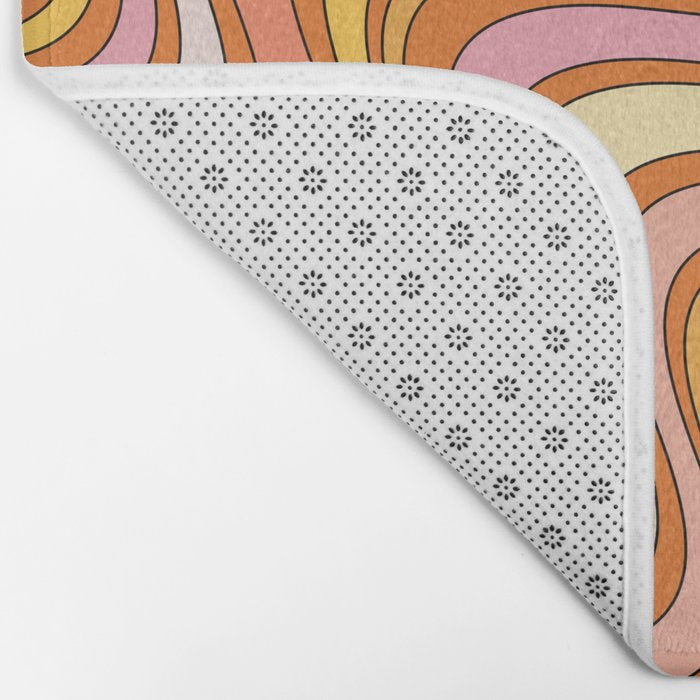 Retro Waves Bath Mat Gallery Image 2