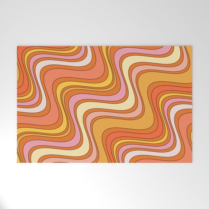 Retro Waves Welcome Mat Gallery Image 1