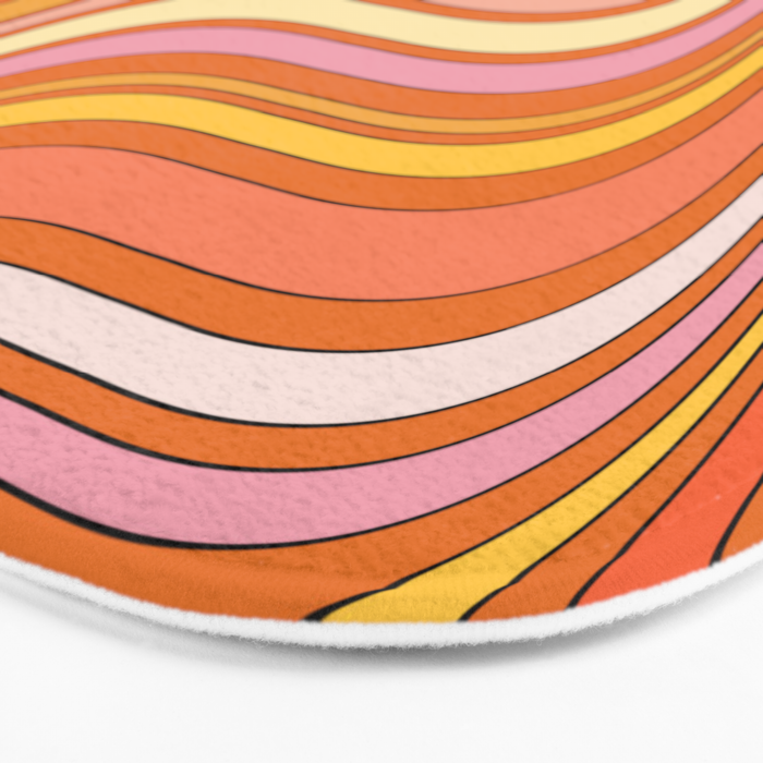 Retro Waves Bath Mat Gallery Image 3