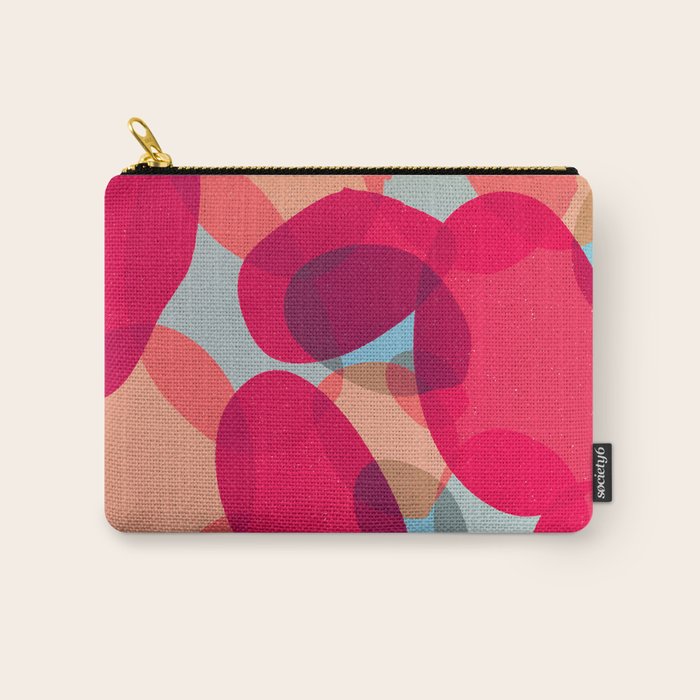 Abstract Soft Shapes #6 Carry All Pouch Gallery Image 1