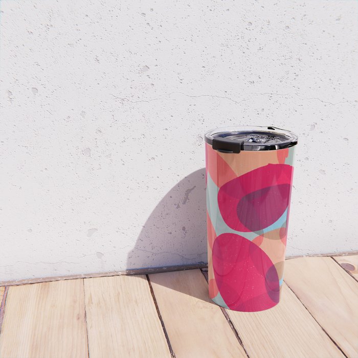Abstract Soft Shapes #6 Travel Mug Gallery Image 4