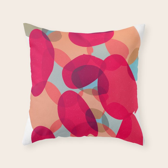 Abstract Soft Shapes #6 Throw Pillow Gallery Image 6