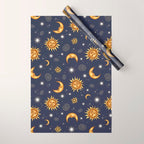 Vintage Celestial Mood Wrapping Paper Gallery Image 1