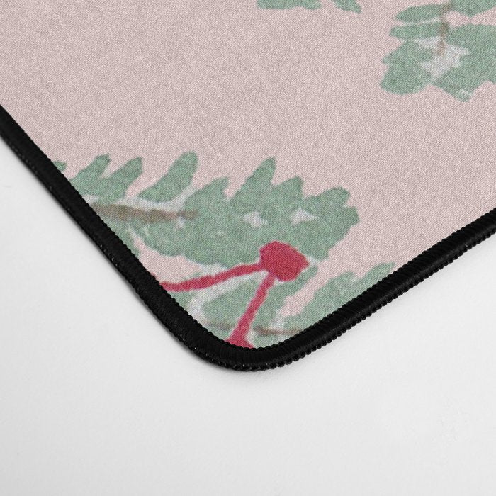 Christmas Pattern Pink Desk Mat Gallery Image 4