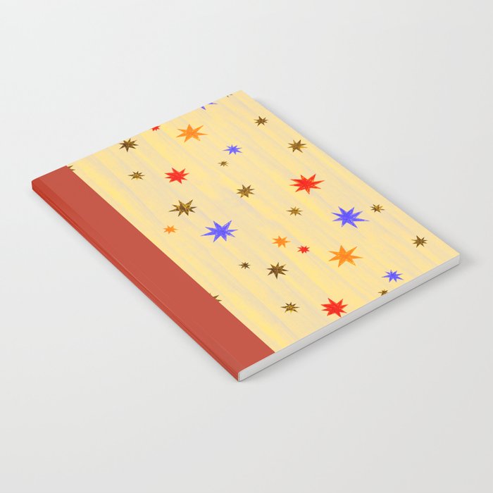 Celestial Star Twinkle in Golden Amber Watercolor Notebook Gallery Image 2