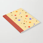 Celestial Star Twinkle in Golden Amber Watercolor Notebook Gallery Image 2