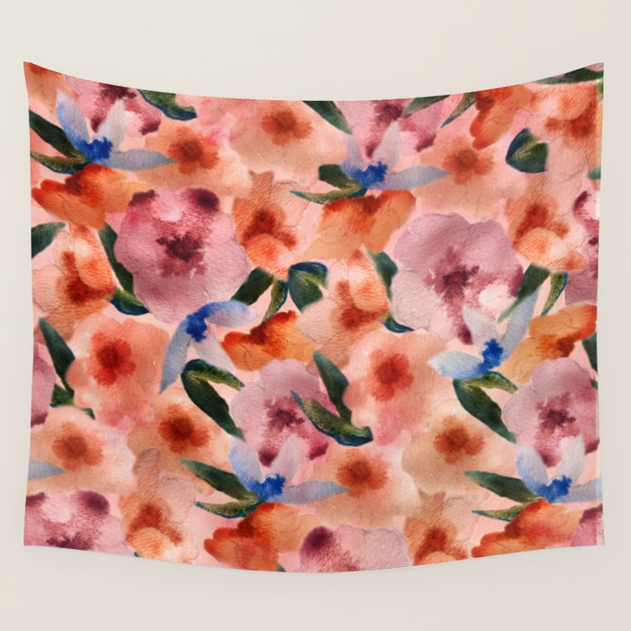 Water Floral Wall Tapestry Gallery Image 1