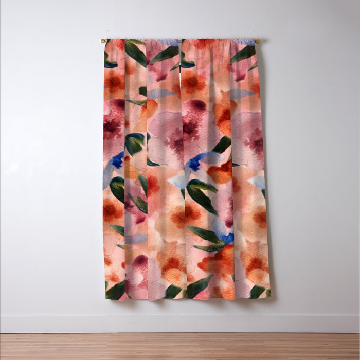 Water Floral Window Curtain Gallery Image 3