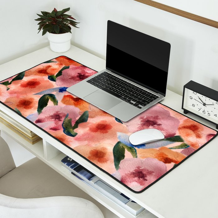 Water Floral Desk Mat Gallery Image 2