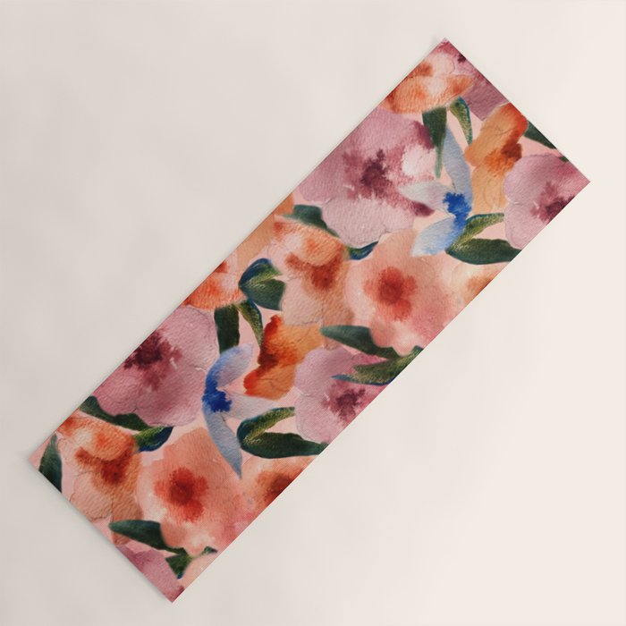 Water Floral Yoga Mat Gallery Image 1