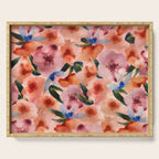 Water Floral Serving Tray Gallery Image 1