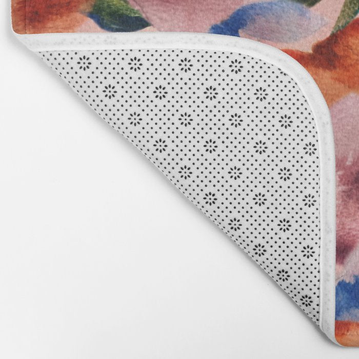Water Floral Bath Mat Gallery Image 2
