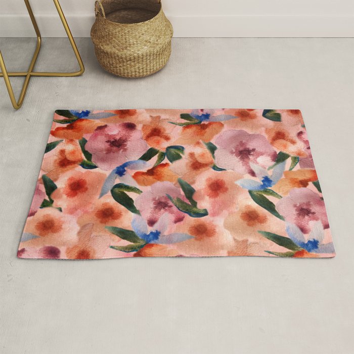 Water Floral Rug Gallery Image 1