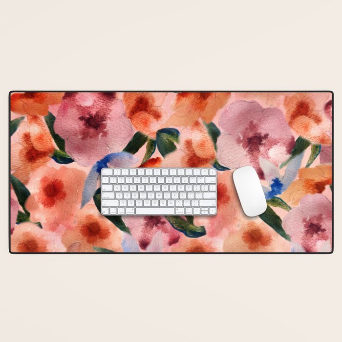 Water Floral Desk Mat Gallery Image 1