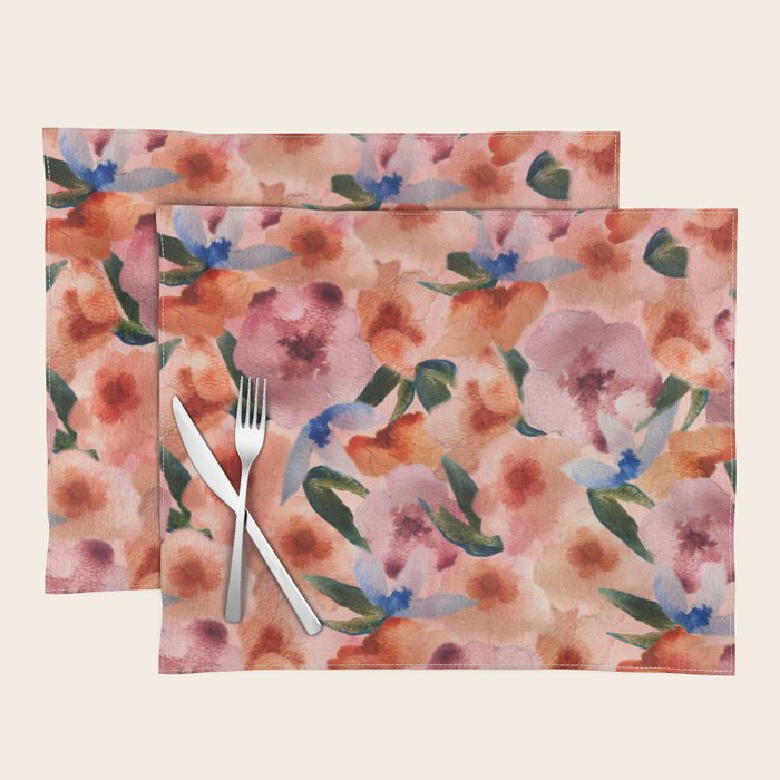 Water Floral Placemat Gallery Image 1