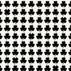 Clovers I Black and White Botanical Pattern Coffee Mug Gallery Image 2