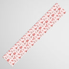 Cute Cowgirl Pattern, Cowboy Print in Blush Pink Table Runner Gallery Image 3