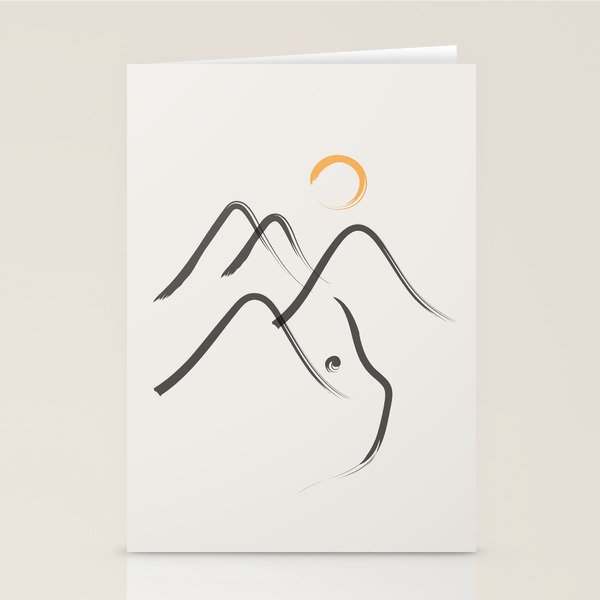 Cat Landscape 99 Stationery Card Gallery Image 2