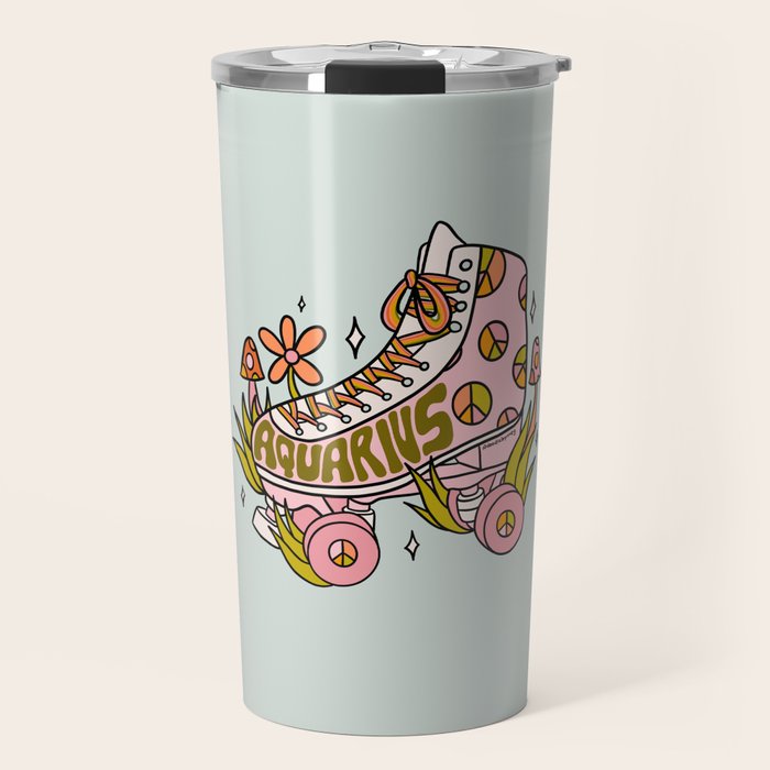 Aquarius Roller Skate Travel Mug Gallery Image 1