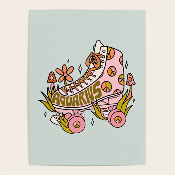 Aquarius Roller Skate Poster Gallery Image 4